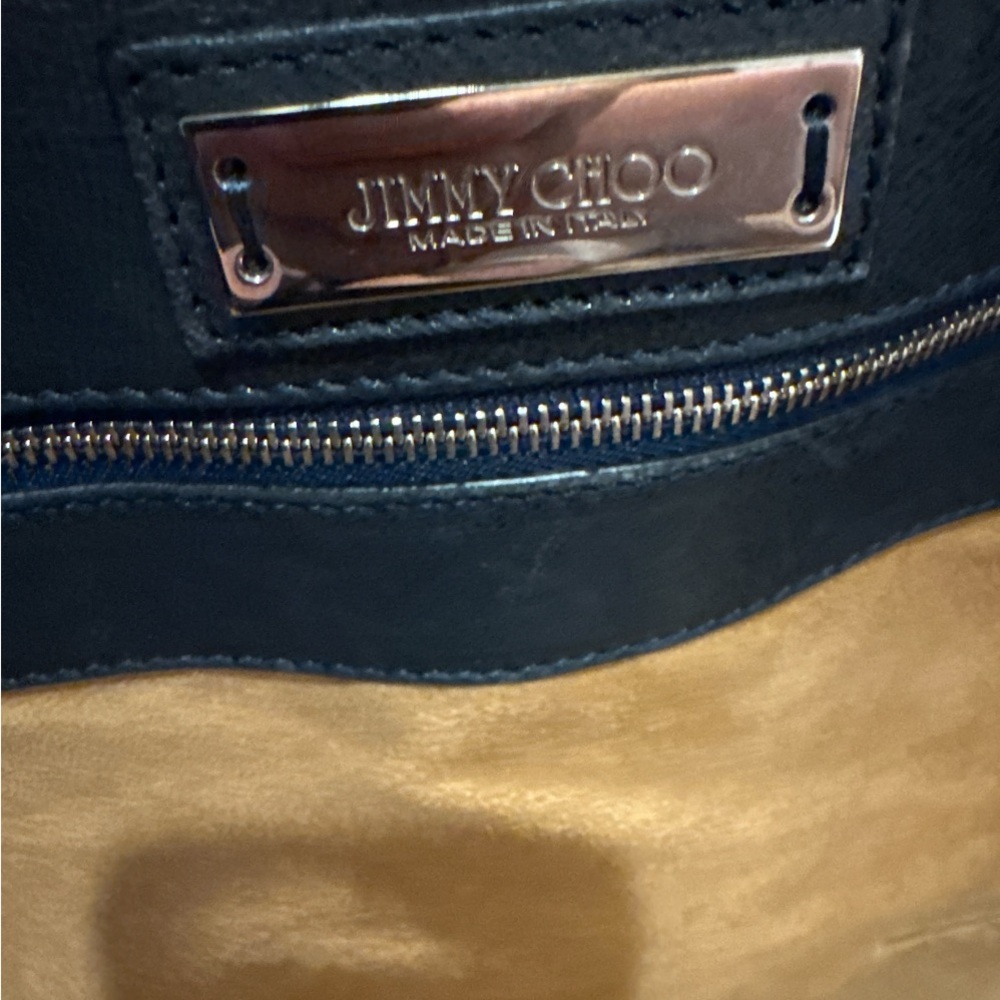 Jimmy Choo Black and Silver Studded Tote Bag & Wallet Set - Picture 6 of 9